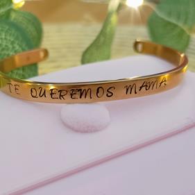 Pulsera de acero grabada a mano | 21