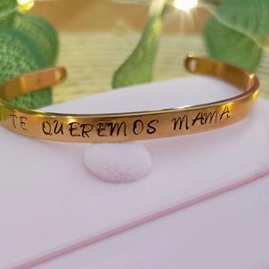 Pulsera de acero grabada a mano | 21